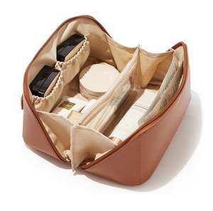 Custom logo Women Waterproof Travel Toiletry <b>Make</b> <b>up</b> <b>Case</b> Skincare Cosmetic <b>Vanity</b> Pouch Beauty Accessories Wash Makeup Bags - Product Image 2