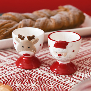 Taza de Cerámica con Diseño de Papá Noel Estilo Nórdico, Taza de Cerámica Pequeña y Linda para Navidad - Product Image 5