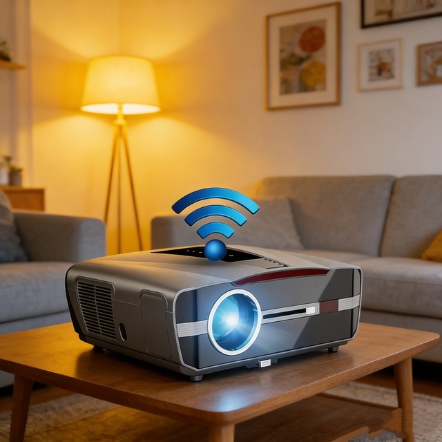 New Android 11 1850 ANSI Smart Projector Native 1080p Support 4K  Auto Focus 4D Keystone WiFi 6 BT for Home Theater Outdoor