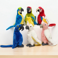 Fabricant de jouets en peluche personnalisés de 22 cm/28 cm, jouets en peluche animaux en peluche, perroquet vert personnalisé en peluche, poupée en peluche douce en coton PP pour anniversaire
