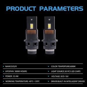 Sanvi Super Bright 6000K LED Headlight Bulb D Series Xenon Replacement for Car Canbus Compatible with D2S D4S - Product Image 6