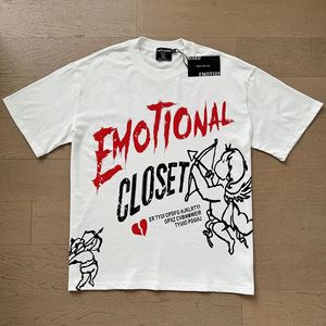 Camisetas de Alta Calidad 100% Algodón, Estilo Urbano, Estampado Gráfico, Tallas Grandes, Ropa para Hombre, Camisetas con Diseño de Emociones Mixtas - Product Image 4