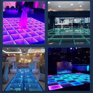 Twinklight Party <span class=keywords><strong>Pixel</strong></span> <span class=keywords><strong>3D</strong></span> Mirror Infinity Dancing Floor Panel Pista de Baile Led Magnet Interacción Dance Floor Light Wedding - Product Image 3