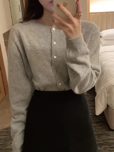 Cardigan Pullover da Donna in Maglia Stile Elegante e Ampio a Tinta Unita Versione Coreana 10084# - Product Image 3