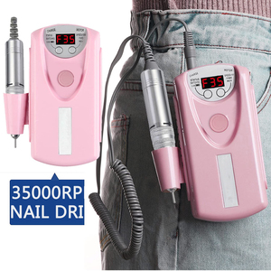 เครื่องตะไบเล็บสีชมพูแบบชาร์จไฟได้ ความเร็ว 30000 รอบต่อนาที เครื่องเจียรเล็บไฟฟ้าระดับมืออาชีพ แบบพกพา สแตนเลสสตีล สำหรับใช้ในสหรัฐอเมริกา - Product Image 3