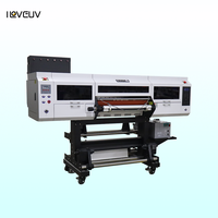 Printer UV DTF Industri 60cm untuk Printhead I3200 Otomatis Penuh Multiwarna untuk Transfer Stiker Label Kristal