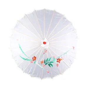 Peinture à l'encre classique chinoise sur mesure, plusieurs modèles, personnalisé, Style papier à l'huile, <span class=keywords><strong>ombrelle</strong></span> de mariage, en bambou - Product Image 1