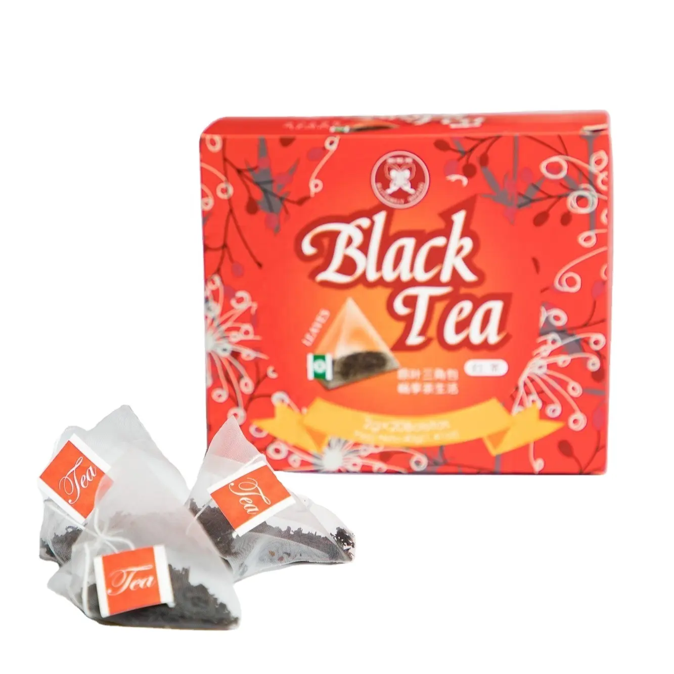 Kantong teh piramida FC08 grosir harga pabrik dapat dinegosiasikan 40g kantong teh cha BT056 teh hitam Cina