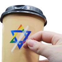 Étiquette autocollante de transfert UV, Logo personnalisé imperméable, impression de Logo pour sac d'emballage de tasse de thé à bulles