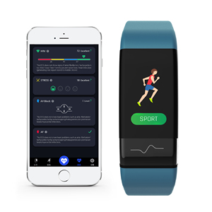 J-Phong Cách Tập Thể Dục Tracker Với Bước <span class=keywords><strong>Counter</strong></span> /Calo/Đồng Hồ bấm giờ Hoạt Động Tracker Với Heart Rate ECG HRV Màn Hình IP67 Không Thấm Nước - Product Image 3