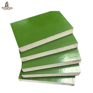 Green Film New Design PP Plastic Film Faced Plywood For Construction / Plastic Fiklm Faced Plywood