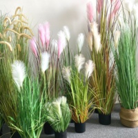 90cm 120cm 150cm 180cm Personnalisé Faux Maison Hôtel Décor De Roseau Artificiel Herbe Plante