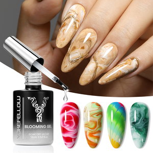 YOKEFELLOW Nail Art Design ombreggiatura marmo 16ML Gel di fioritura smalto per unghie acquerello Gel per unghie per la fioritura - Product Image 1