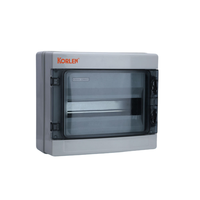 Boîte de distribution d'alimentation étanche en plastique ABS KORLEN KNHA IP66/IP65 avec disjoncteur, portable et pratique, Zhejiang