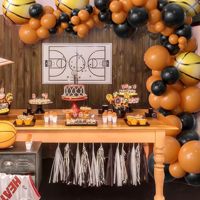 Basketball-Ballon-Girlanden-Set für Jungen-Geburtstage, Sportspiele und Partydekoration