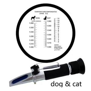 Réfractomètre clinique à trois échelles pour animaux Instrument vétérinaire pour tester la gravité spécifique des protéines sériques et de l'urine chez les chiens et les chats - Product Image 4