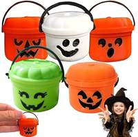 Seau de citrouilles d'Halloween fait main, cadeaux de fête et accessoires de décoration pour les fêtes