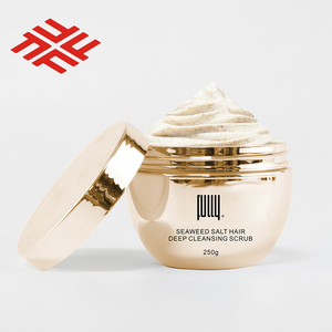 OEM/ODM Champú totalmente nutritivo de calidad de salón sin enjuague Anti-encrespamiento del cabello-Exfoliante para cuero cabelludo Coco Algas marinas Sal Crema esponjosa para - Product Image 3