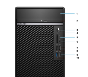 Dells OPTIPLEX-Torre de ordenador de escritorio, estación de trabajo pc i7-10700 8G 1T <span class=keywords><strong>RW</strong></span>, 7090mt - Product Image 1
