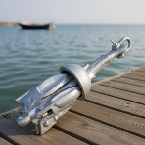 Ancre de bateau pliable en grappin, 1,5 lb, en fonte galvanisée à chaud, pour usage maritime - Product Image 2