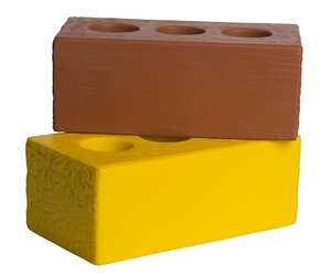 ลูกบอลบีบคลายเครียดรูปบล็อกปูนซีเมนต์ พิมพ์โลโก้ได้ ของเล่นบีบแก้เครียด สำหรับของขวัญส่งเสริมการขาย - Product Image 1