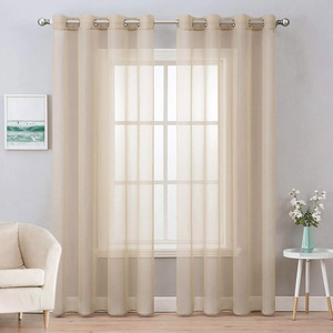 Cortinas y cenefas transfronterizas transparentes Dori de color sólido, Comercio Exterior Shaoxing de eBay para <span class=keywords><strong>Amazon</strong></span> - Product Image 1