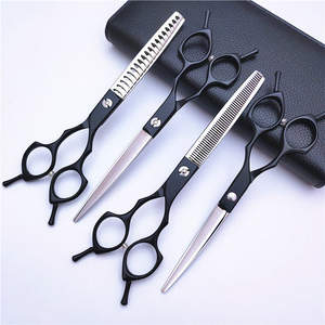 Tijeras de Adelgazamiento para Mascotas Suzhou, 7 Pulgadas, Negras, Acero 440C, Estilo Clásico, para Peluquería Canina - Product Image 3