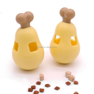 Interattivo durevole cane <span class=keywords><strong>Tumbler</strong></span> giocattolo denti molari gamba di pollo Design PP gomma TPR materiale per la perdita di cibo per animali domestici - Product Image 4