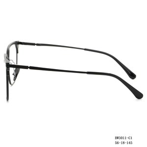 แว่นสายตา BW3011 รุ่นพรีเมียม ทำจากอะลูมิเนียมด้าน พร้อมแผ่นรองจมูกซิลิโคนปรับได้ เหมาะสำหรับทุกเพศทุกวัย ใช้ได้ทั้งขับรถและแฟชั่น - Product Image 2