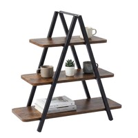 Étagère de présentation en métal à trois niveaux de style nordique, personnalisable, pour l'organisation de la cuisine et des plantes en pot
