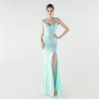 33881 #   Robe de soirée cintrée à sequins et perles, style industriel lourd, nouvelle collection 2026, pour le commerce extérieur