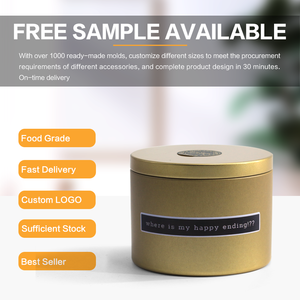<span class=keywords><strong>JYB</strong></span> - Envases Metálicos Redondos Mate de 8/10 oz para Alimentos, Té, Café, Regalos, Dulces, Velas Aromáticas, Color Negro - Product Image 3