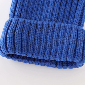 Custom Logo Winter Soft Comfortable Solid Color <b>Beanie</b> <b>Hats</b> Custom Logo Trendy <b>Beanies</b> <b>Hats</b> Warm Winter Wear Knitted <b>Beanie</b> - Product Image 3