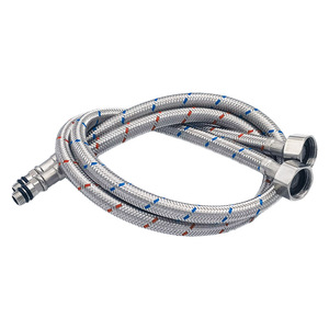 304 Stainless Steel Braided Flexible Hose 1/2 In PEX Inner Tube For Hot Cold Water Faucets Kitchen Sink Washbasin - Product Image 1