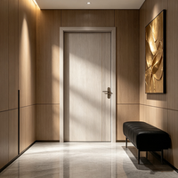 QI TAI Y2632 Ultimate Oak No. Puerta Exterior para Dormitorio 3-1, Madera Sólida, Diseño Minimalista, Aislamiento Acústico, Puerta Oculta, 3 Años de Garantía