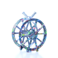 Nouveau design 2026 – Chicha portable en acrylique coloré avec double tuyau et crochet, écologique et durable, vente en gros