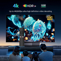 Clé TV IM Android 14 personnalisable, Boîtier Smart TV 8K, 2 Go RAM, 16 Go ROM, Wi-Fi double bande 2.4GHz/5GHz, Ethernet 10/100/1000Mbps, Quad Core