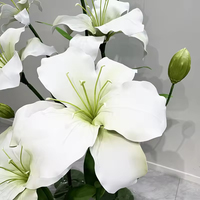 Offre Spéciale créatif géant EVA fleur de lys artificielle Eva mousse fleur de lys pour fenêtre affichage mariage scène route fleurs