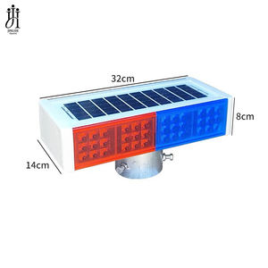 ไฟสัญญาณความปลอดภัย 6 ช่อง อลูมิเนียม ไฟฉายสเปรย์ สีแดง-น้ำเงิน สำหรับกลางคืน ไฟเตือน LED สำหรับงานก่อสร้าง ถนน สัญญาณจราจร ผลิตในจีน - Product Image 1