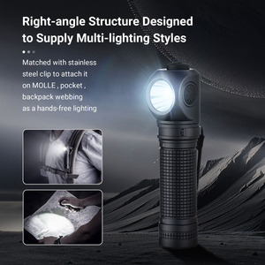 1400 <span class=keywords><strong>lumen</strong></span> P10 IP68 không thấm nước chiến thuật dẫn đèn pin với màu đỏ/Màu xanh flash tự vệ cơ thể Hợp kim nhôm - Product Image 3