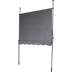 Auvent de jardin extérieur rétractable cadre en aluminium PVC Polyester voile pas de perçage requis balcon Protection solaire vente - Product Image 2