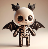 Créez vos propres jouets d'Halloween, poupée squelette en peluche personnalisée, décorations d'Halloween mignonnes