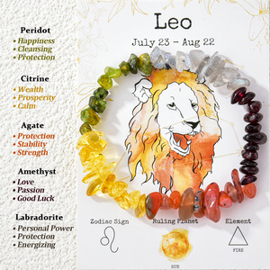 Pulsera Unisex Bañada en Oro con Piedras Naturales de los Doce Signos del Zodíaco, Estilo Moderno, con Tarjeta de Regalo, Colección 2026 Energy Stone - Product Image 2