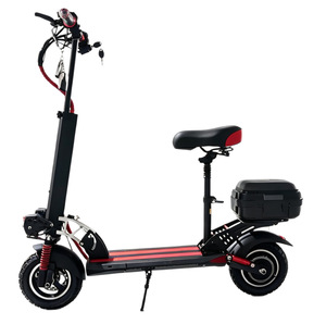 Nuevo Scooter Eléctrico Plegable con Asiento Doble, Amortiguación, Llantas Anchas, Scooter <span class=keywords><strong>de</strong></span> Dos <span class=keywords><strong>Ruedas</strong></span> para Viajes Diarios - Product Image 5