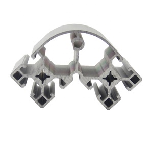 6000 loạt nhôm công nghiệp đùn hồ sơ 80x80x40mm góc đùn cho khung máy xây dựng uốn cắt - Product Image 6