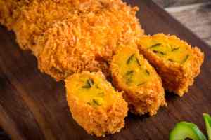 Croquete Japonês Frito Congelado Doce com 24 Meses de Validade para Restaurantes, Embalagem a Vácuo, Lanche Crocante em Grande Quantidade - Product Image 3