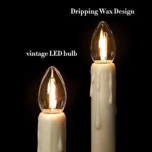 เทียน LED ขนาด 6.7 นิ้ว พร้อมเซ็นเซอร์ตรวจจับแสงสว่างและความมืด จำนวน 6 ชิ้น ใช้แบตเตอรี่ ไม่มีเปลวไฟ พร้อมถ้วยดูดติดกระจก - Product Image 3