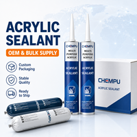 Mastic acrylique élastique à faible odeur et faible teneur en COV pour travaux de rénovation, grand format, pour remplissage de joints