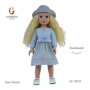 OEMが高品質のトレンドのおもちゃファッションカーリーヘアを作る美しいアメリカのかわいい女の子のファッションモデルガール人形