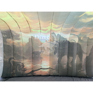 Vente directe d'usine Tente de dinosaure gonflable Tunnel animalier extérieur Canal de dinosaure gonflable à vendre - Product Image 5
